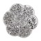 3000 Pieces 1 Box Pearls Beads Round Flatback Imitation Half Loose Beads Gem Assorted Sizes 2/3/4/5/6/8/10MM for DIY Scrapbooking Crafts(Silver)